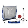 thumbnail image 1 of PowerNet Baseball Net Bundle, 5x5 Hitting & Pitching Net with Baseball Tee, Softball Baseball Training Equipment, Weighted Ball & Bag, 1 of 6