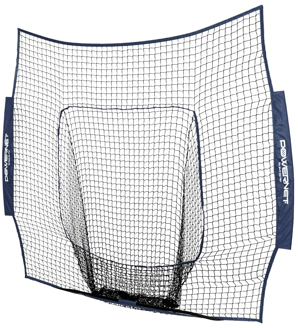 PowerNet Baseball Softball 7x7 Net Replacement, Durable Baseball Nets for Batting & Pitching, Heavy Duty Knotless Baseball Training Net Replacement, Team Color Nets, NET ONLY