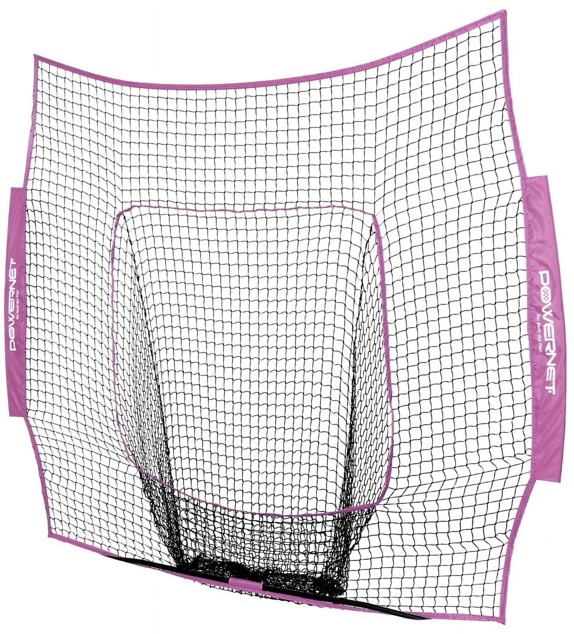 PowerNet Baseball Softball 7x7 Net Replacement, Durable Baseball Nets for Batting & Pitching, Heavy Duty Knotless Baseball Training Net Replacement, Team Color Nets, NET ONLY