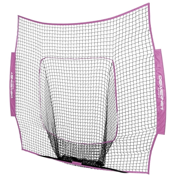 PowerNet Baseball Softball 7x7 Net Replacement, Durable Baseball Nets for Batting & Pitching, Heavy Duty Knotless Baseball Training Net Replacement, Team Color Nets, NET ONLY