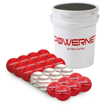PowerNet Crusher Baseballs, Practice Balls & Weighted Balls, Baseball Hitting Trainer for Improved Speed, Power & Coordination, Batting Practice Baseballs 24PK