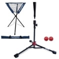 thumbnail image 1 of PowerNet Coach's Bundle Ball Caddy + Tee + 2 Pack Heavy Weighted Training Balls for Baseball Softball, 1 of 6