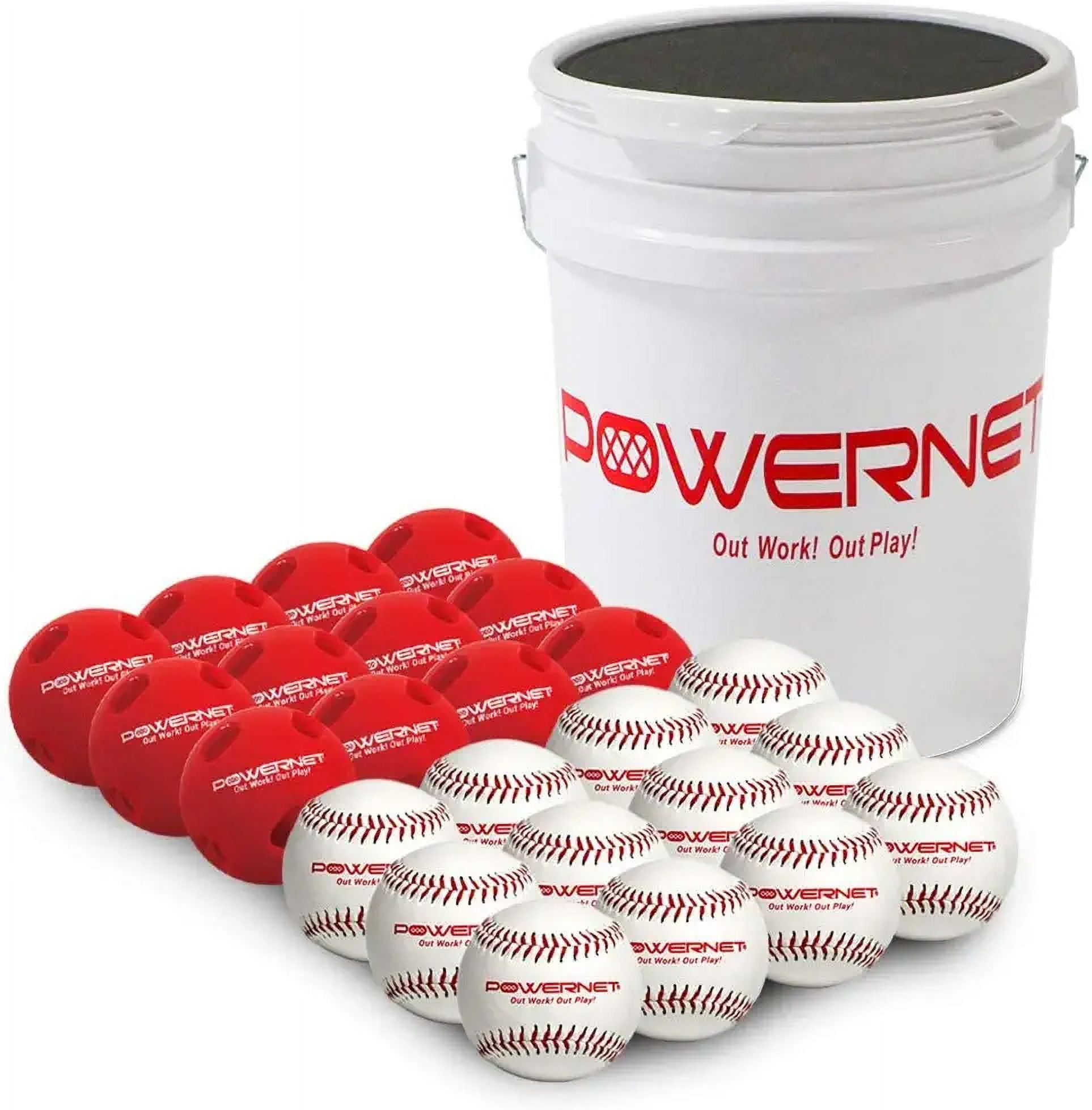 PowerNet Micro Crusher Training Baseballs, Baseball Hitting Trainer Fo - View #2