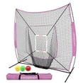 thumbnail image 1 of PowerNet DLX 2.0 Baseball Softball Hitting Net System w/ 3 Progressive Weighted Balls, 1 of 6