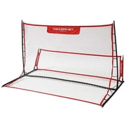 PowerNet Fast Pass Rebounder Soccer Trainer, 6 x 4 FT Soccer Rebounder, Dual-Sided Soccer Net Rebounder for Passing & Soccer Ball Control, Portable Soccer Training Equipment for Solo & Team Drills