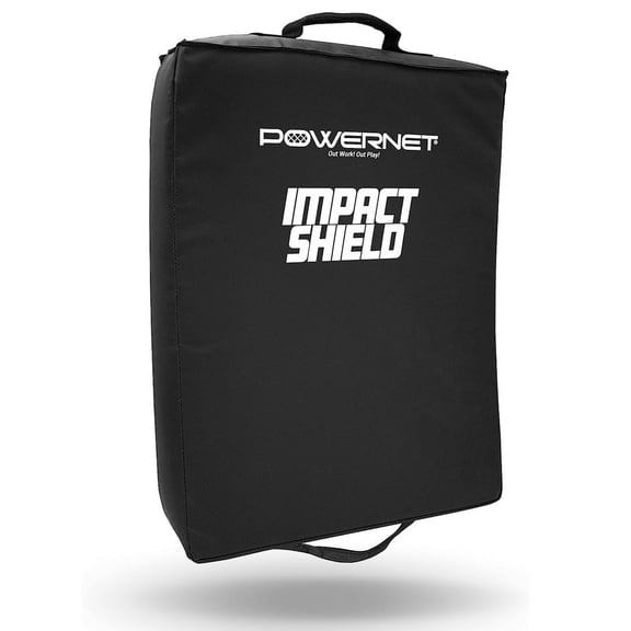 PowerNet Impact Shield Pad, Heavy Duty Impact Pad for Contact Sports, Football Basketball Soccer Rugby & Martial Arts Training Equipment Pad, Durable Sports Pad with Multi-Handle Grips