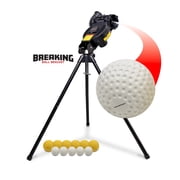 PowerNet Launch F-lite Pro Baseball & Softball Pitching Machine, Breaking Ball Bracket, Variable Speed Up to 90 MPH, Batting Practice Ball Launcher F-lite Pro
