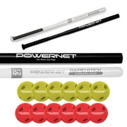 PowerNet Overload & Underload Training Baseball Bat Bundle, Baseball Training Equipment for Improved Speed, Power & Coordination 2 Bats + 12 Balls