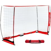PowerNet Portable Futsal Soccer Goal, Soccer Net with Collapsible Steel Base, Pop Up Soccer Training Equipment, 1 Goal & Zipper Storage Bag 3M X 2M