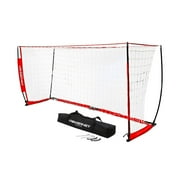 PowerNet Portable Soccer Goal, Soccer Net with Collapsible Steel Base, Pop Up Soccer Training Equipment, 1 Goal & Zipper Storage Bag (12 x 6 FT)