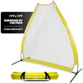 thumbnail image 1 of PowerNet Portable Softball & Baseball Batting Practice Pitching Screen, 7-FT I-Frame or A-Frame Pitching Net, 1 of 13