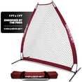 thumbnail image 1 of PowerNet Portable Softball & Baseball Batting Practice Pitching Screen, 7-FT I-Frame or A-Frame Pitching Net, 1 of 13