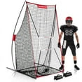 thumbnail image 1 of PowerNet Sideline Trainer, 7 x 4 FT Football Kicking Net for Punting Kicking Passing or Snapping, Portable Football Practice Equipment, Outdoor & Indoor Football Team Training Aid, 1 of 6