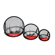 PowerNet Three Piece Golf Chipping Net Set, Portable Golf Net Baskets for Improving Accuracy, Play Golf Chipping Game with Real or Practice Golf Balls, Golf Accessories for Backyard Games