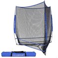 thumbnail image 1 of PowerNet Triple Threat Baseball Net, 3 Way 7' x 7' Batting, Hitting & Pitching Net Covers 147 Sq Ft, Softball Baseball Training Equipment, Baseball Practice Net (Royal Blue), 1 of 6