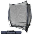 thumbnail image 1 of PowerNet Triple Threat Baseball Net, 3 Way 7' x 7' Batting, Hitting & Pitching Net Covers 147 Sq Ft, Softball Baseball Training Equipment, Baseball Practice Net (Navy), 1 of 7