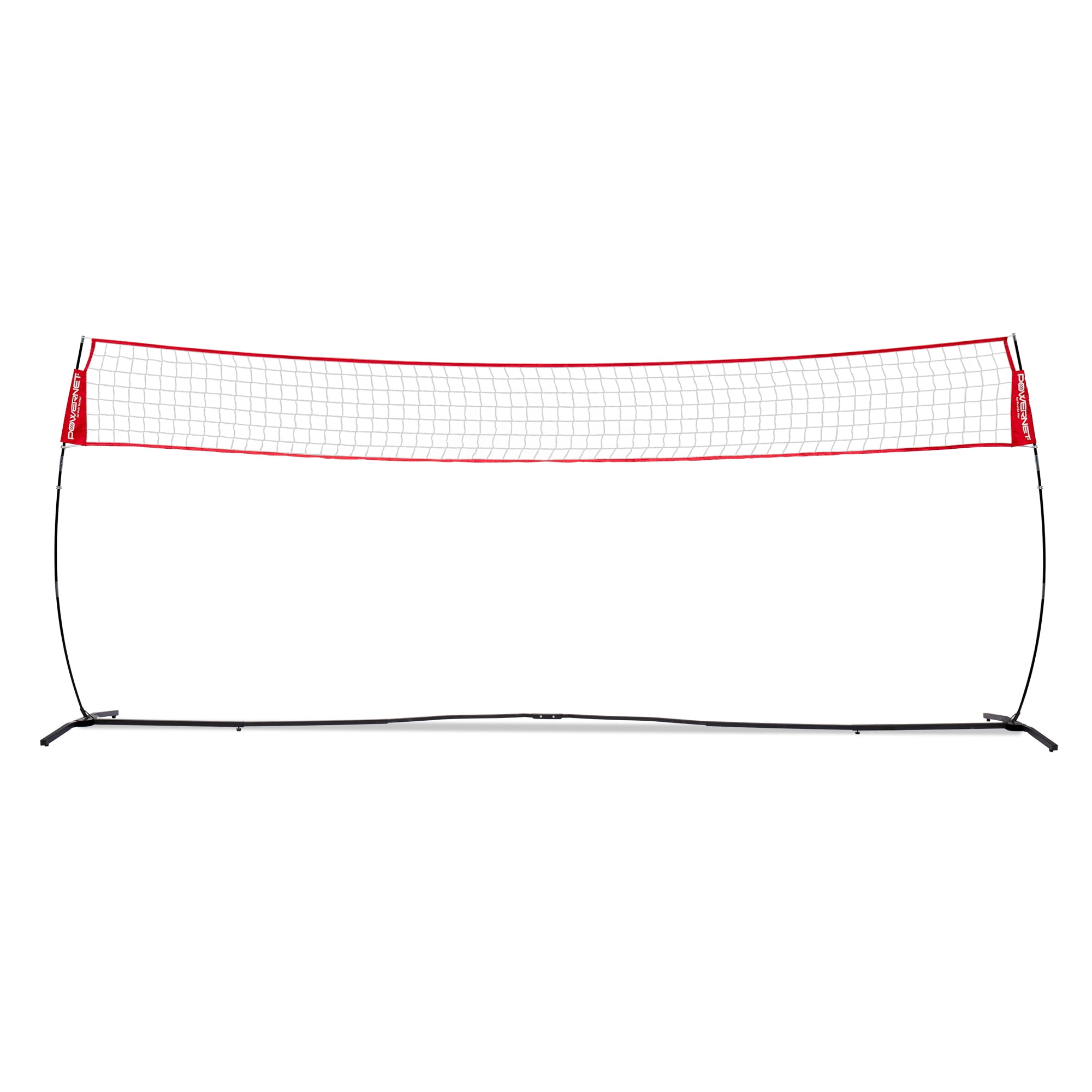 PowerNet Volleyball 20 Ft Wide Warm Up Net, Portable Volleyball Net for Backyard Games & Training, Indoor Outdoor Volleyball Practice Equipment