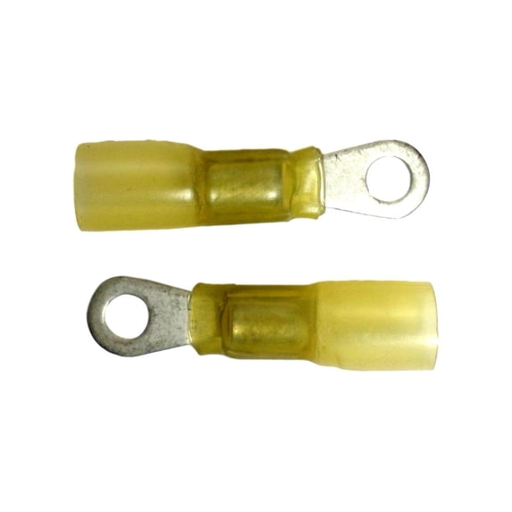 PowerPath Cooper 784412 (2 Piece) #10 Screw Solid Seal Ring Terminal 12-10 Gauge