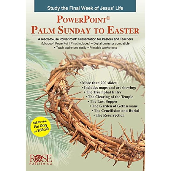 Pre-Owned Palm Sunday - PowerPoint (PowerPoint Palm Sunday to Easter) Paperback