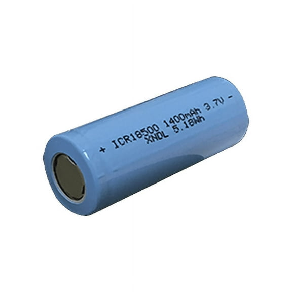 PowerPro 18500 3.7V Rechargeable Battery 1400mAh Flat Top