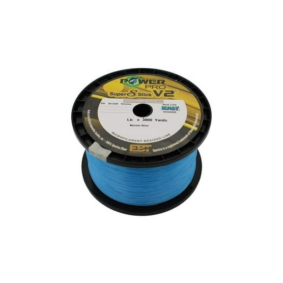 PowerPro Braided Fishing Line, Ppr Ssv2 30Lb 1500Yd Blue,  [31500301500A]