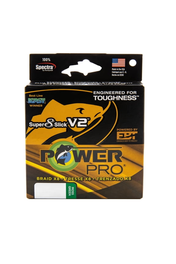 Braided Fishing Line, ppr ssv2 30lb 300yd mossgrn,  [31500300300E]