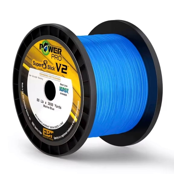 PowerPro Braided Fishing Line, Ppr Ssv2 80Lb 3000Yd Blue,  [31500803000A]