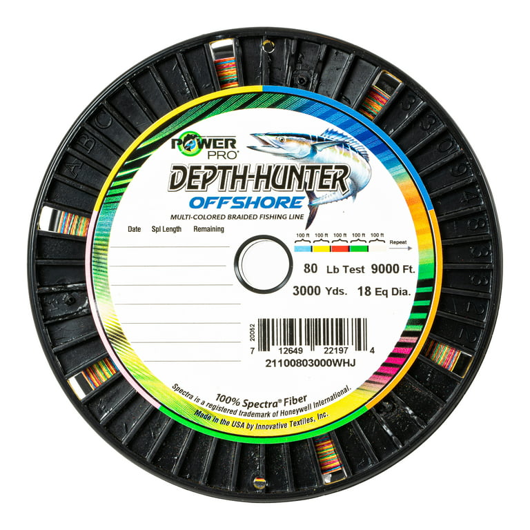 PowerPro Depth Hunter Braided Offshore Fishing Line - 1000yds - 80lb
