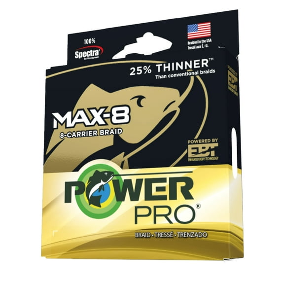 PowerPro Braided Fishing Line, max8 80lb x 1500yd wht,  [33800801500W]