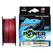 PowerPro Braided Fishing Line, maxcuatro 80lb 333yd multi, [33400800333WHJ]