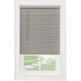 thumbnail image 1 of PowerSellerUSA 1" Slats Cordless Window Blinds, 64L x 24W Inches Solid Pattern Light Filtering Vinyl Indoor-Outside Ceiling Mount Mini Blind, Manual Cordless Rollup Window Privacy Blinds, Gray, 1 of 9