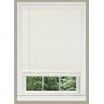thumbnail image 1 of PowerSellerUSA 1" Slats Cordless Window Blinds, 64L x 27W Inches Solid Pattern Light Filtering Vinyl Indoor-Outside Ceiling Mount Mini Blind, Manual Cordless Rollup Window Privacy Blinds, Alabaster, 1 of 9