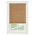 thumbnail image 1 of PowerSellerUSA Cordless Window Blinds, Privacy & Light Filtering 1" Slats Vinyl Mini Blind, Anti-UV Window Treatment, Fits Windows 18" - 72", Woodtone, 39" (Width) x 64" (Length), 1 of 9