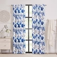 thumbnail image 1 of PowerSellerUSA 2-PACK Floral Modern Room Darkening Window Curtain for Livingroom, Bedroom and Kitchen, Rod Pocket Top, 50" W x 63" L, Panel, 1 of 6