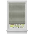 thumbnail image 1 of PowerSellerUSA Cordless Window Blinds, Privacy & Room Darkening 2" Slats Faux Wood Mini Blind, Anti-UV Window Treatment, Gray Plantation Blind, 33" Width x 64" Length, (Fits windows 23" - 74"), 1 of 9