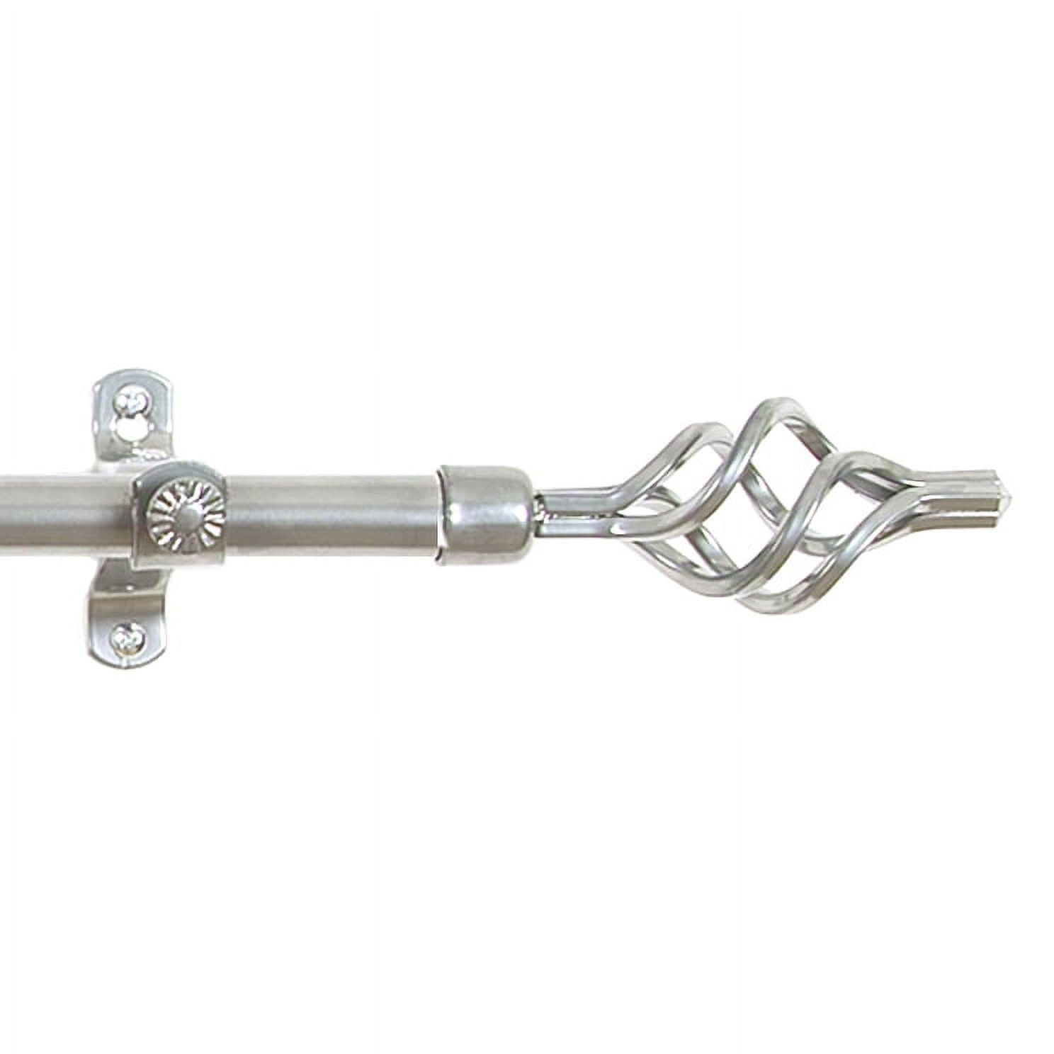 Sturdy Rods PowerSellerUSA Curtain Rod Birdcage Finials, Farmhouse Curtain Rod ...