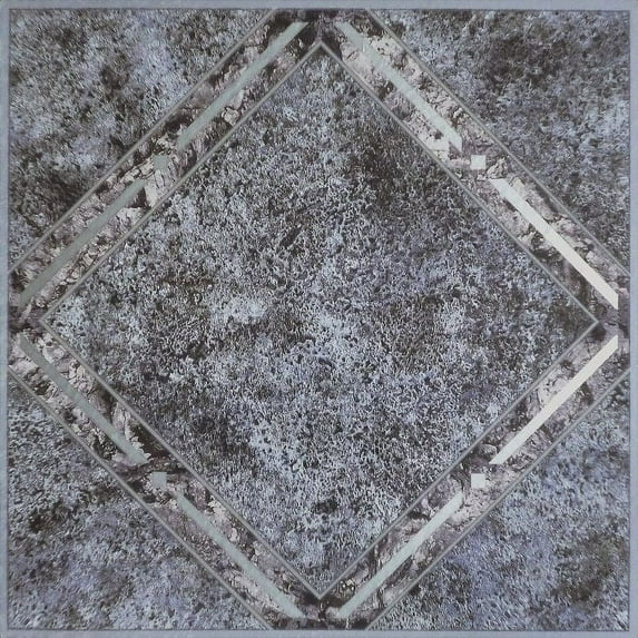 PowerSellerUSA Diamonds Metallic Marble Vinyl Floor Tiles Self Stick Peek Flooring 12'' x 12'' 2-Pack (40 Pieces)