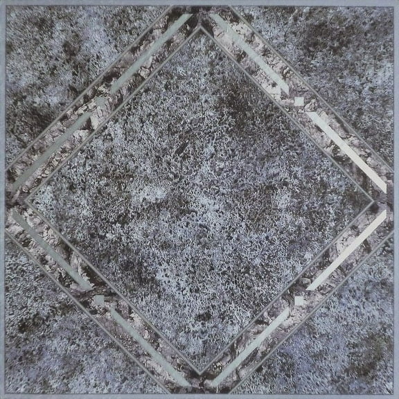 PowerSellerUSA Diamonds Metallic Marble Vinyl Floor Tiles Self Stick Peek Flooring  12'' x 12'' 5-Pack (100 Pieces)