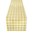 thumbnail image 1 of PowerSellerUSA Dining Table Runner Elegant Buffalo Plaid Table Placemat for Dining Room or Kitchen, Classic Farmhouse Country Decor Plaid Gingham Checkered Design Table Runner, Yellow, 13" W x 36" L, 1 of 5