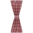 thumbnail image 1 of PowerSellerUSA French Door Curtain, Elegant Buffalo Plaid Curtains for Front Door, Classic Farmhouse Country Decor Plaid Gingham Checkered Design Door Curtains, 54" W x 40" L Single Panel, Burgundy, 1 of 7