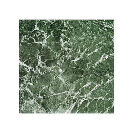 PowerSellerUSA Green Marble Green Vinyl Floor Tiles Self Stick Peel Flooring 12" x 12", 1-Pack (20 Pieces)