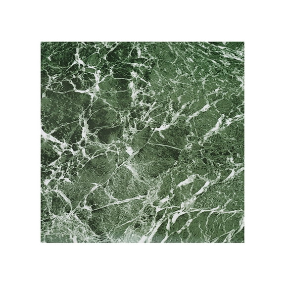 PowerSellerUSA Green Marble Green Vinyl Floor Tiles Self Stick Peel Flooring 12" x 12", 1-Pack (20 Pieces)
