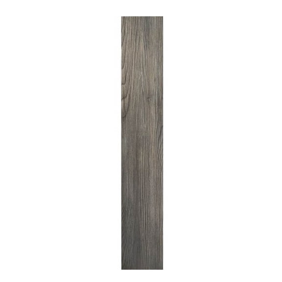 PowerSellerUSA Luxury Peel & Stick Semi-Gloss Wood Look 2.0mm Vinyl Floor Planks, Easy DIY Installation, Water Resistant, 6"x36", 1-Pack 10 Planks, Silver Spruce