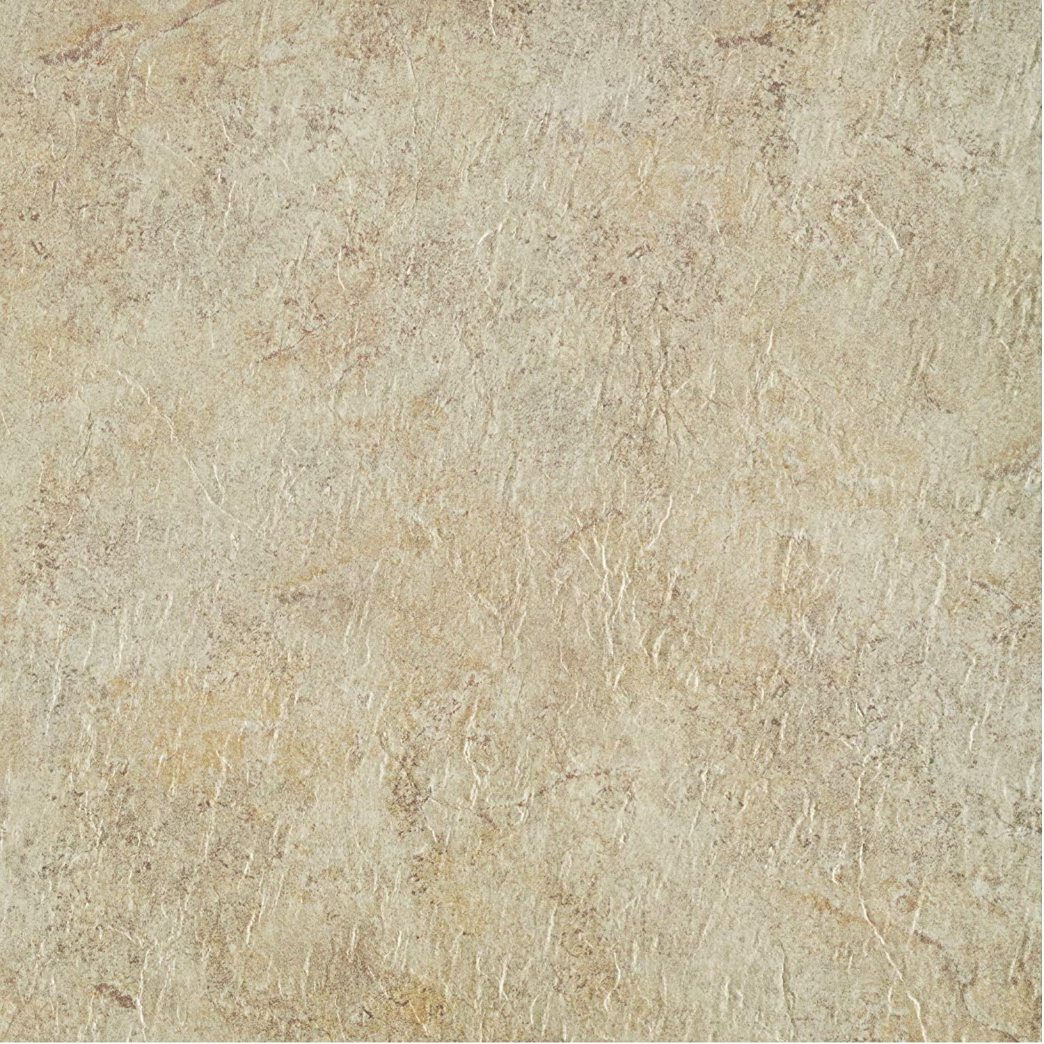 PowerSellerUSA Majestic 2mm 18"x18" Vinyl Tile, Ghibli Beige Granite 1-Pack (10 Tiles) Self-Adhesive Peel & Stick Flooring, Waterproof Stone-Look for Kitchen Bathroom Basement