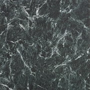PowerSellerUSA Majestic 2mm 18"x18" Vinyl Tile, Verde Green Marble 1-Pack 10 Tiles Self-Adhesive Peel & Stick Flooring, Waterproof Stone-Look for Kitchen Bathroom Basement