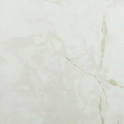 PowerSellerUSA Marble White & Gray Marble Vinyl Floor Tiles Self Stick Peek Flooring  12'' x 12'' 1-Pack (20 Pieces)