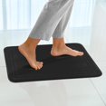 thumbnail image 1 of PowerSellerUSA Ultra Soft Memory Foam Bathroom Mat, Thick Resilient Foam | Anti-Fatigue Mats with Non-Slip Backing Floor Mat | Tumble Dry Low | Super Water Absorbent Bath Rugs, Black - 17x24 Inches, 1 of 4