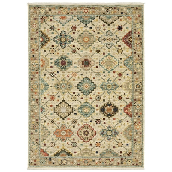 PowerSellerUSA Moretti Overture Collection Premium Wool Blend Southwestern Area Rug, Washable Modern Area Rug with Traditional Geometric Design, Non-Slip Low-Pile Spot Clean Rugs for Home Décor