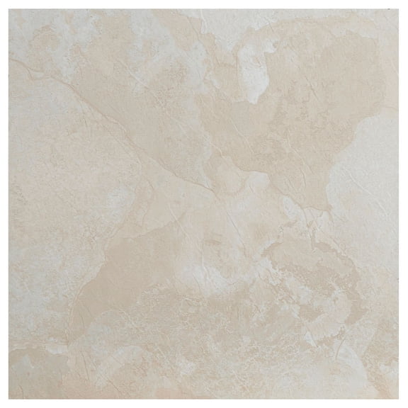 PowerSellerUSA Nexus White Slate 12' x 12' Peel and Stick Floor Tile 2-Pack (40 Pieces) Self Adhesive Stone-Look DIY Flooring Durable 1.2 mm for Kitchen, Dining Room, Bedrooms & Bathrooms