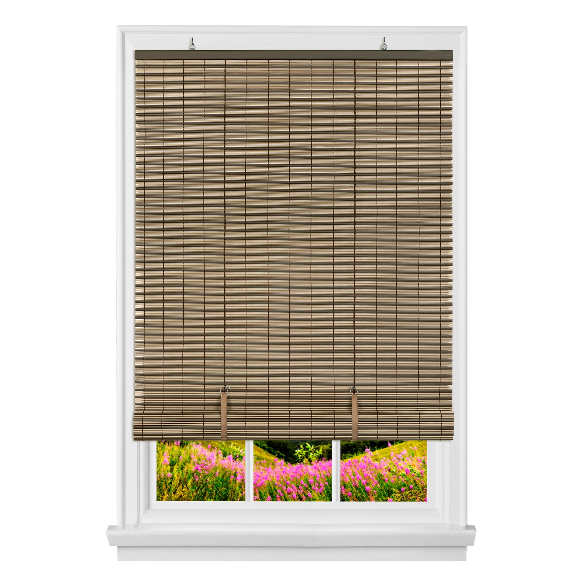 PowerSellerUSA Oval Cordless Blinds, RollUp Roller Shades for Windows